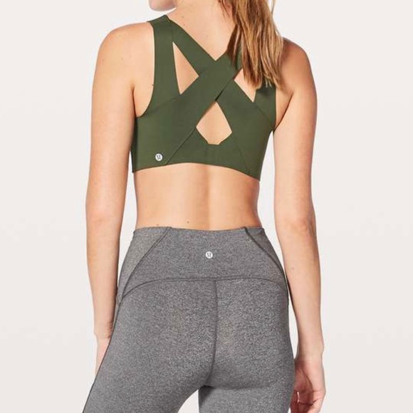 LIKE NEW Lululemon Enlite Bra - Pesto - Picture 4 of 9